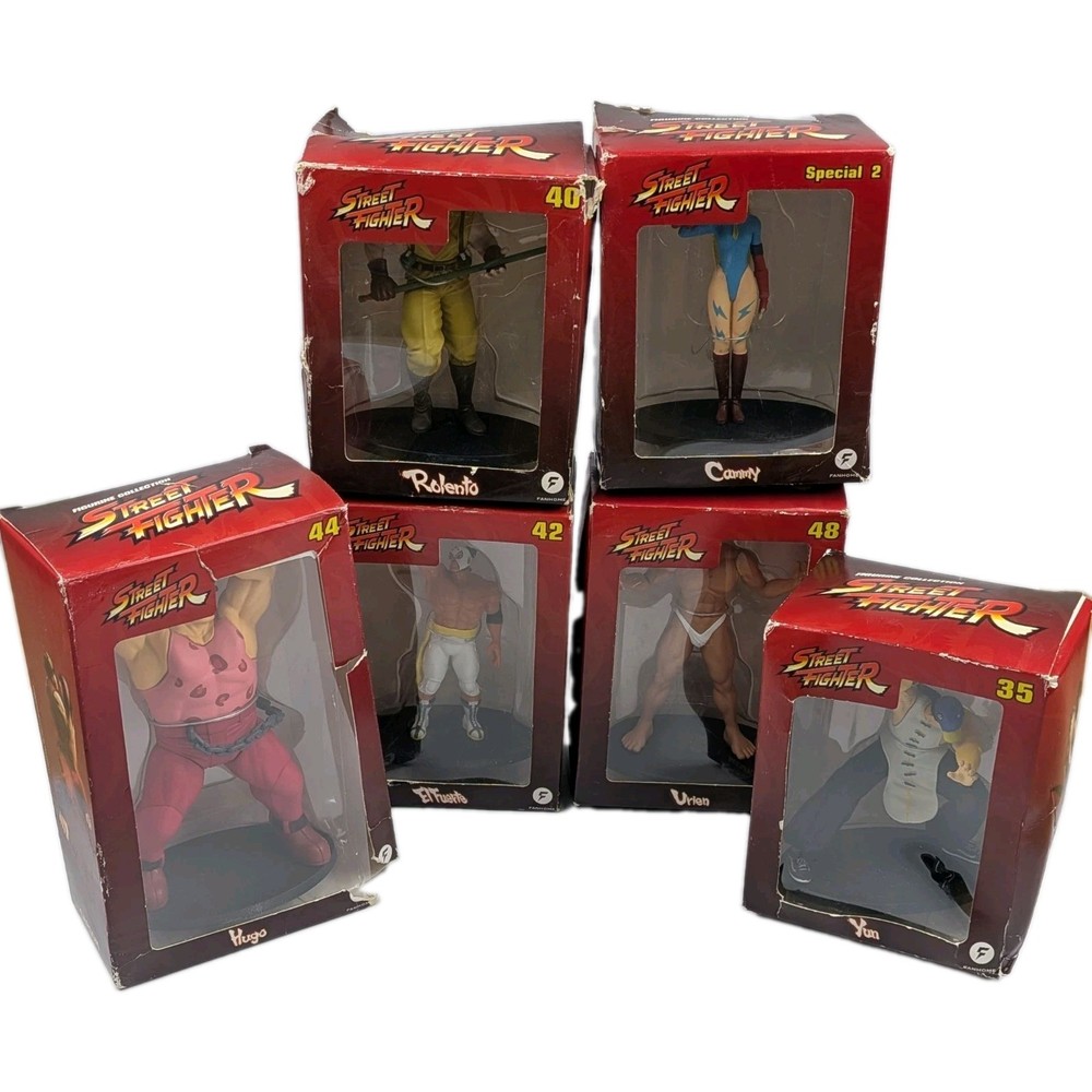 Fanhome Street Fighter Figures Lot of Cammy Yun Hugo Urien Rolento El Fuerte