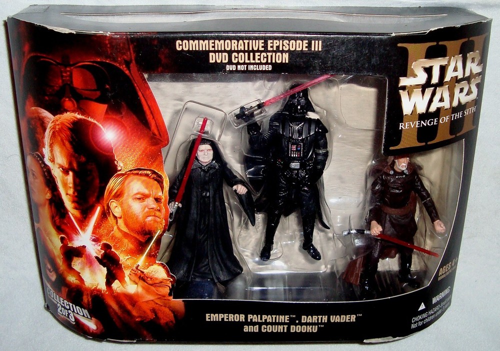 Star Wars Commemorative DVD Collection #2 Set 3.75″ Inch Figures MIB EP3 ROTS