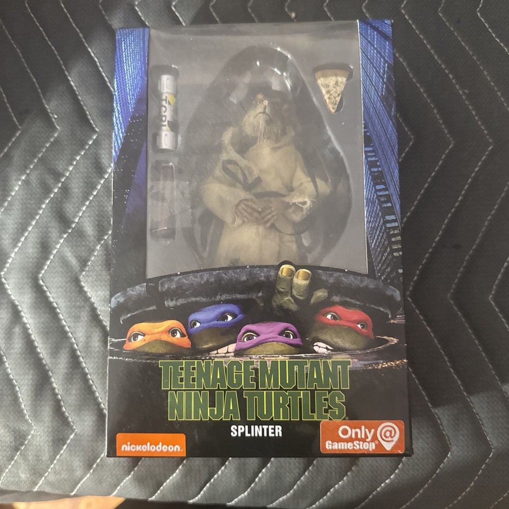 NECA Teenage Mutant Ninja Turtles TMNT Movie Splinter 90s GameStop Exclusive NEW