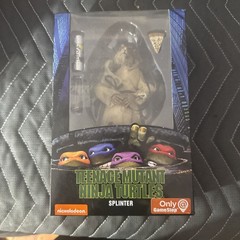 NECA Teenage Mutant Ninja Turtles TMNT Movie Splinter 90s GameStop Exclusive NEW