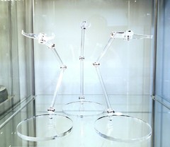 Clear Acrylic Mezco Flight Bases – set of 3