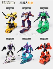 HZX 6 IN 1 Defensor & Bruticus & Superion Devastator Sets IDW Action Figure Toys