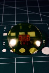 Custom clear ORANGE Energy SHIELD for 6in. figure 1:12 PHOTON resin