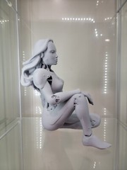 Unpainted 8″ 1/6 Mecha SUKI Cyber Agent Collectible Statue 3D Printed Cyberpunk
