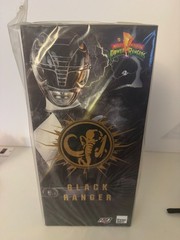 ThreeZero Mighty Morphin Power Rangers Black Ranger 1:6 Action Figure Sealed