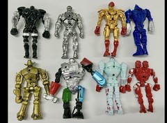 REAL STEEL set of 8 Action Figures robots ATOM lot Zeus steal giant Iron Adam