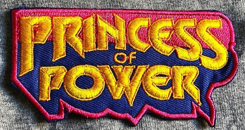motu MASTERS the UNIVERSE figure patch PRINCESS OF POWER logo title art action