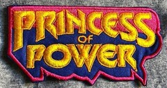 motu MASTERS the UNIVERSE figure patch PRINCESS OF POWER logo title art action