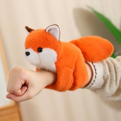 20Cm Creative Stuffed Animals Raccoon Fox Husky Cat Monkey Papa Circle Wrapped