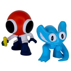 Rainbow Friends Monster Figure Lot PhatMojo Series 2 Red Scientist Blue Cyan Set