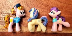 Lot of 3 My Little Pony Friendship is Magic Blind Bag 2″ Figures Glitter Mane