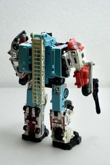 Transformers G1 Vintage Protectobots Defensor Combiner 100% Complete w/manual