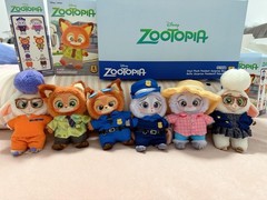 MINISO Zootopia Series Blindbox Confirmed Color, Plush Pendant & Keychain