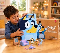 Bluey Deluxe Collector Case with 3 Figures and Accessories New in Box
