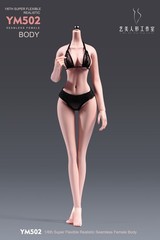1/6 Female Pale Body Flexible Large Breast Thin Waist 12″ Action Figure +Details