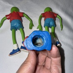 Vtg Lot Of 3 Jim Henson’s MUPPETS Kermit the Frog 5” Bendable Figure Just Toys