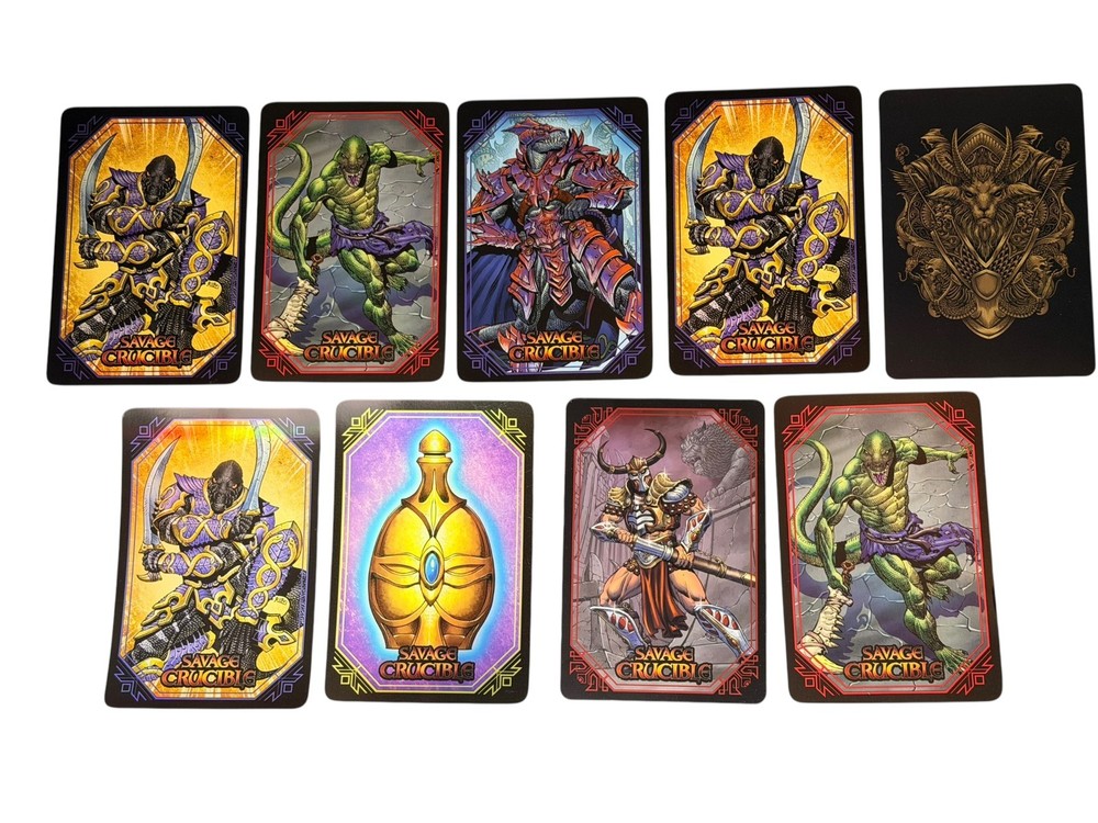 9x Harvinger Studios Savage Crucible Card Lot 2 Holos