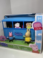 Peppa Pig’s School Bus Play Set Removable Roof & Music & 2 Figures Brand New