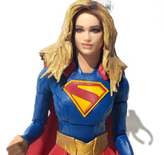 McFarlane DC Multiverse Supergirl + CUSTOM Head & Flight Stand