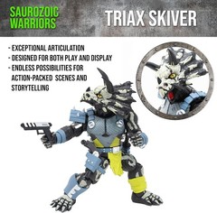 Boss Fight Studio Saurozoic Warriors Triax Skiver Night Lands Deco 6 IN
