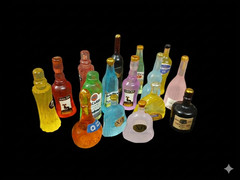 15x BOTTLE LOT 1:9 MEGO scale FIGURE DIORAMA ACCESSORY STAR WARS gi joe