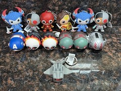 Monogram Figural 3D Collectors Marvel Tsum Tsum & Justice League Key Ring Lot 13