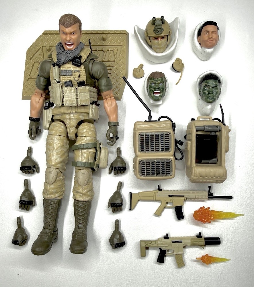Valaverse Action Force Desert Condor Complete Bundle Heads Backpacks Loose