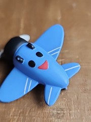 MISFIT Blue JET AIRPLANE Plastic Figure Misfit Toy Rudolph PLAYING MANTIS 2002