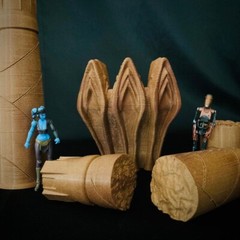 Geonosis Balcony and Pillar Diorama for 3.75 in (1:18) Figure