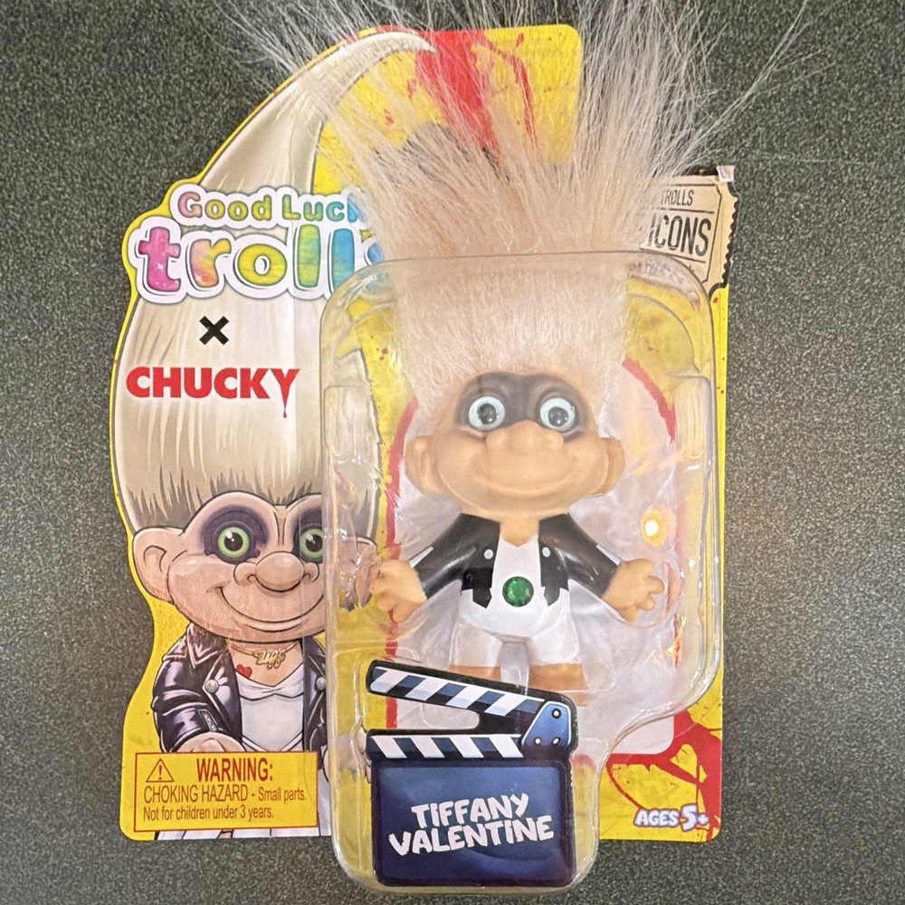 Good Luck Trolls Chucky Tiffany Valentine Action Figure w/ Clapperboard, 5+