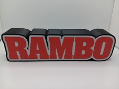 Rambo logo lightbox light box sign for action figure / toy room displays