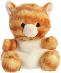 Aurora Plush Toy Adorable Palm Pals Meow Kitty #33473 Orange 5 inches Cat NWT