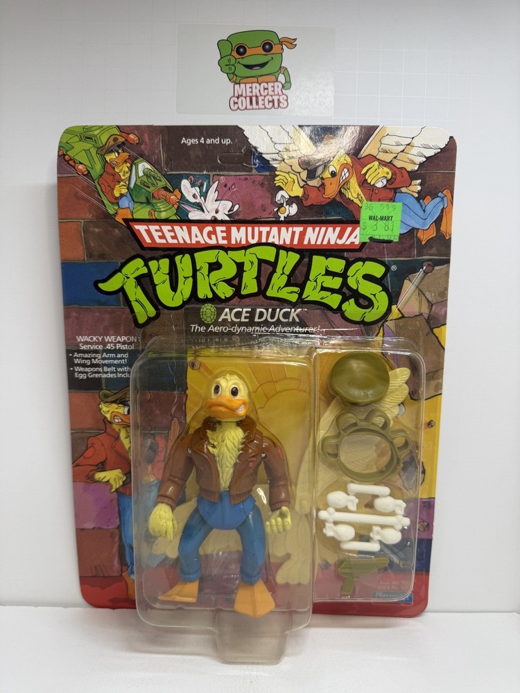 *Yellowing* TMNT Ninja Turtles Ace Duck 1989 Playmates