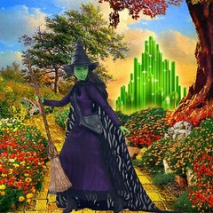 1/6 Wizard of Oz Backdrop 15″x15″ – For 12″ Dorothy Witch Lion Tin Man Barbie