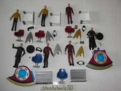Star Trek Movie Galaxy Collection 7 Figure Lot 2009 Playmates Kirk Spock Sulu 4″