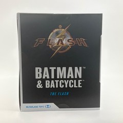 McFarlane DC Multiverse Batman and Batcycle The Flash Movie 7 Inch Figure Set