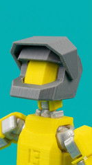 Helmet with Visor for Dummy 13 | 3D Printed Biker Action Figure Doll Accessory