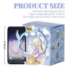 Collectible Kawaii Blind Box Toy – 52TOYS Sleep Dreamland Elves, 5.9 Inch Room D