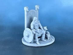 Action Figures. Resin soldier Viking Jarl 40mm of a warrior of the north