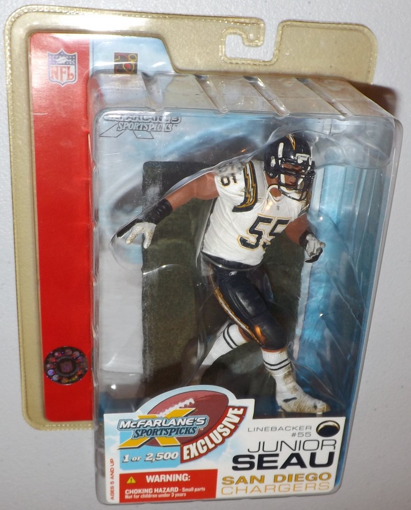 McFarlane SportsPicks 2003 Junior Seau San Diego Chargers 1 Of 2500 exclusive