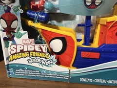 Spidey and His Amazing Friends WaterWebs Bubble Pirate Ship Toy DAMAGED BOX