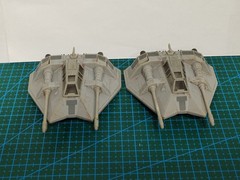 2 PCS STAR WARS Micro Galaxy Squadron SNOWSPEEDER W RARE CHASE LOOSE.