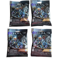 4 – Mega Construx Halo Infinite 343 Series 3 Mini Figure Blind Bags 4 Random New