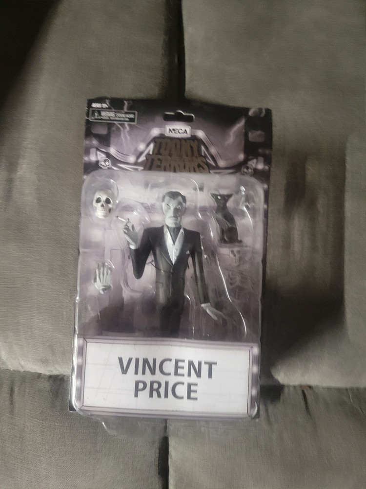 NECA Toony Terrors Silver Screen Vincent Price [Black & White] SEALED