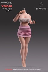 YM610 1/6 Female Body Large Breast Plump Girl 12″ Action Figure Hands Foot Toys