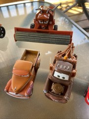 Cars Movie Figure Lot Of 10 Mixed PreOwned Played With See Photos