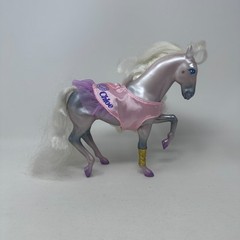 Kenner Fashion Fillies Chloe Horse Figure Silver Mare White Brushable Mane READ