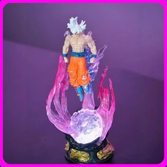 Dragon Ball Ultra Instinct Goku 24cm PVC Figure Emit Light Statue Collectible