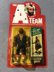 Vtg A-Team Mr. T/B.A Baracus Action Figure 100% Complete W/ Card Galoob 1983 Toy