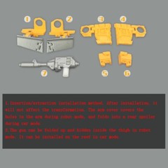Upgrade Kit Replenish Filler For Legacy Generations Selects Sunstreaker